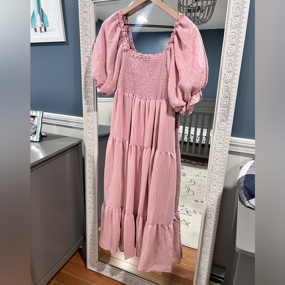 Pink Summer Dress (Great for Maternity)